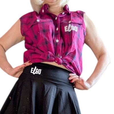 Chemise à carreaux sans manche